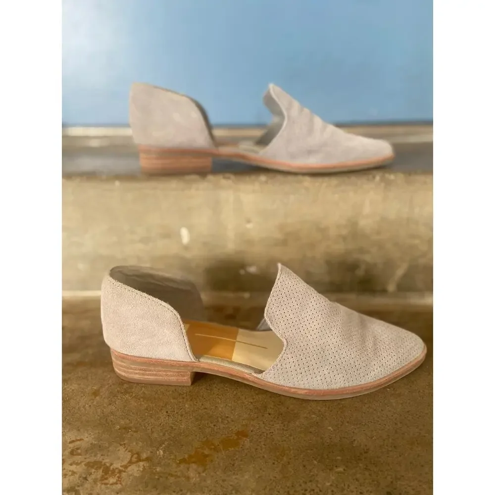 Dolce Vita Kelsa gray suede D’Orsay closed toe shoe